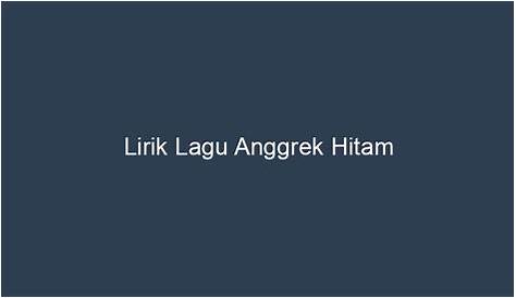 Lirik Lagu Setangkai Bunga Anggrek Terbaru