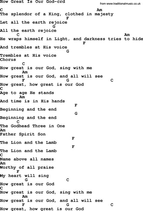 Lirik Lagu How Great is Our God, Lagu Rohani Penghibur Hati yang Dinyanyikan Oleh Chris Tomlin
