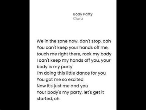 lirik lagu body party