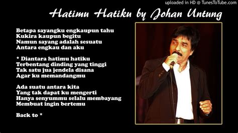 lirik lagu hatimu hatiku