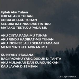 lirik lagu ujilah aku tuhan