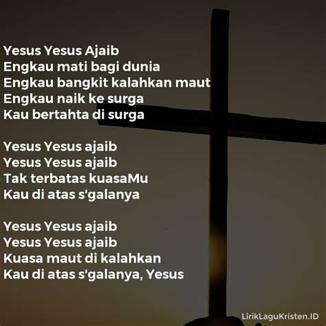 lirik lagu yesus yesus ajaib sound of praise