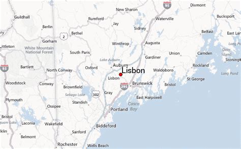 Lisbon Maine Map