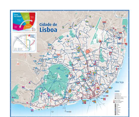 lisbon portugal tourist attractions map