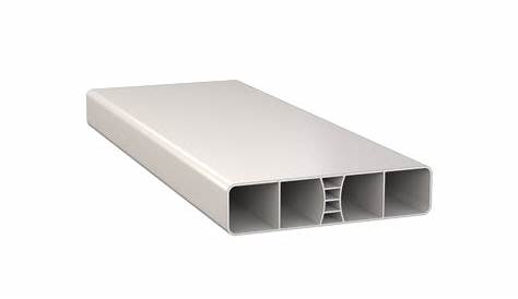 Fixe lisse PVC blanc pour lisse de 120x28 par