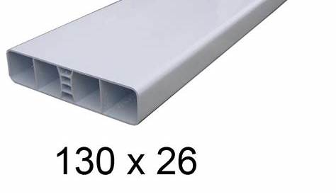 Lisse PVC Blanc 130x26 pour Cloture ou Portail Atouferm