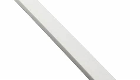 Lisse de clôture pvc NATERIAL blanc, H.230 x l.3 cm