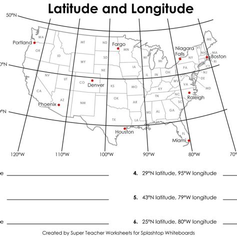 List Of Us States Latitude Longitude