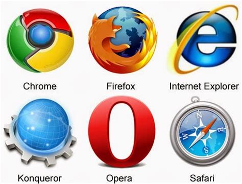 list all internet browsers