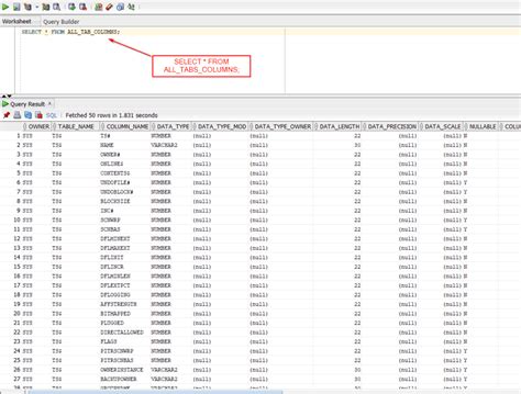 List All Tables In Sql Oracle