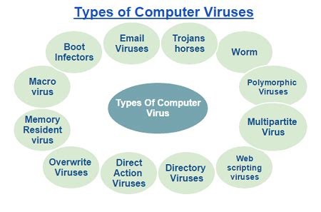 list and explain 10 types of computer virus with examples