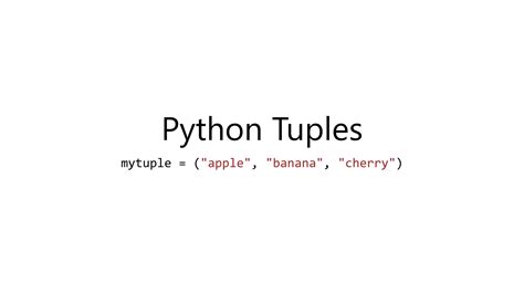 list and tuple in python ppt
