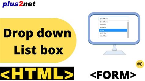list box in html form