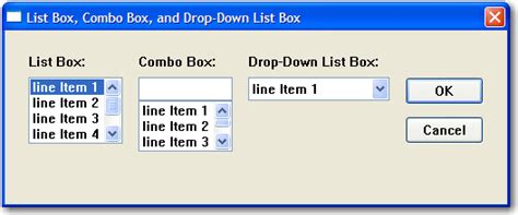 List Box Vs Drop Down