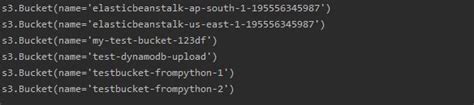 List Buckets In S3 Python
