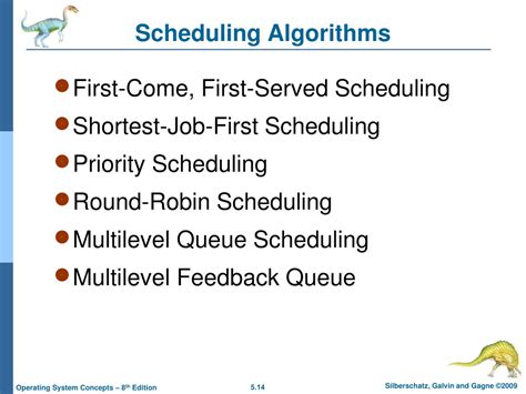 list different types of scheduling algorithms