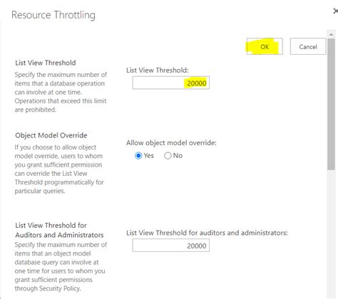 List Exceeds The List View Threshold