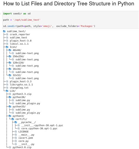 list files in folder python