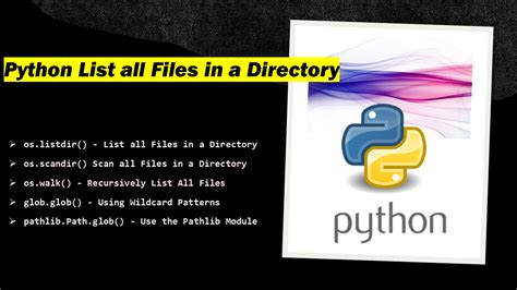 List Files With Directory Python