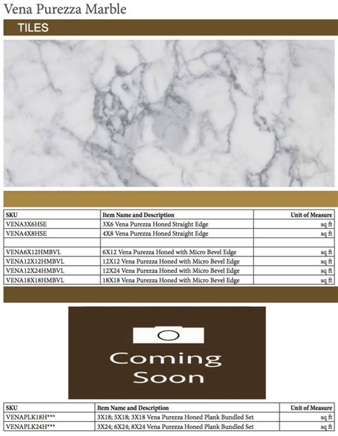 list marble tile
