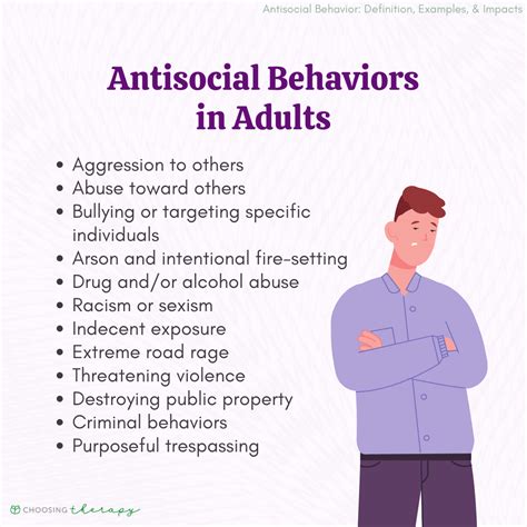 List Of Abnormal Social Behavior