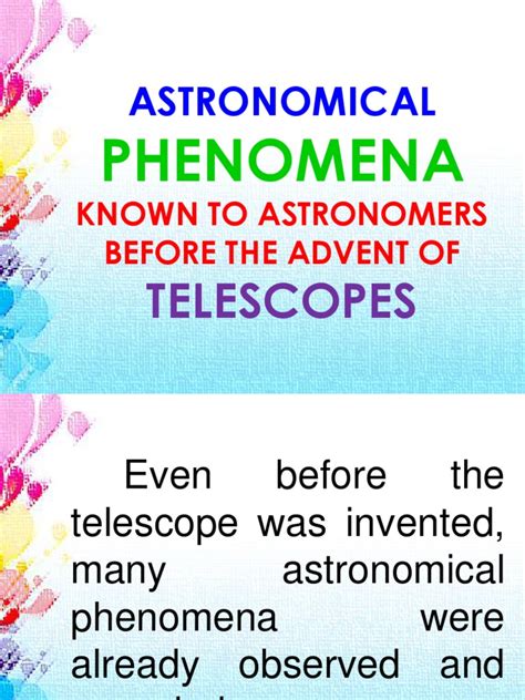 list of astronomical phenomena