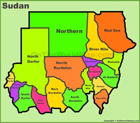 list of big town of sudan