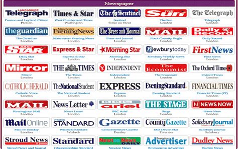 list of british newspapers online