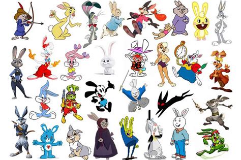 list of cartoon rabbits
