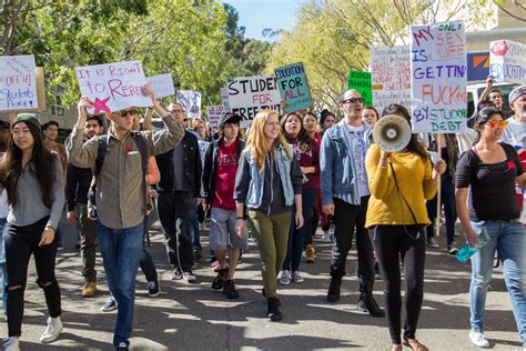 list of college protest