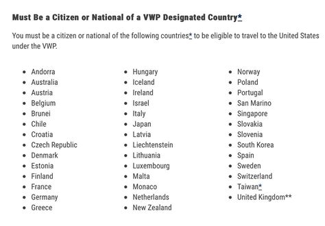 list of designated countries cic