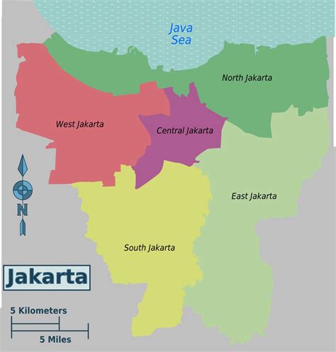 list of districts in jakarta