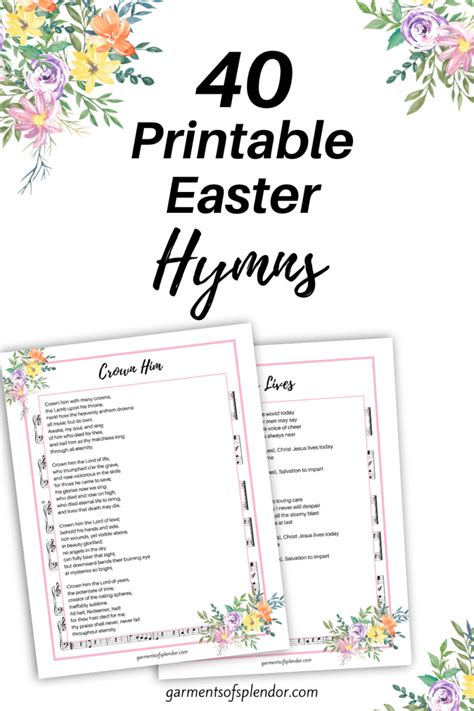 list of easter hymns
