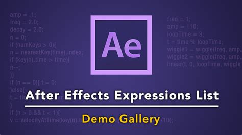 List Of Effects In After Effects