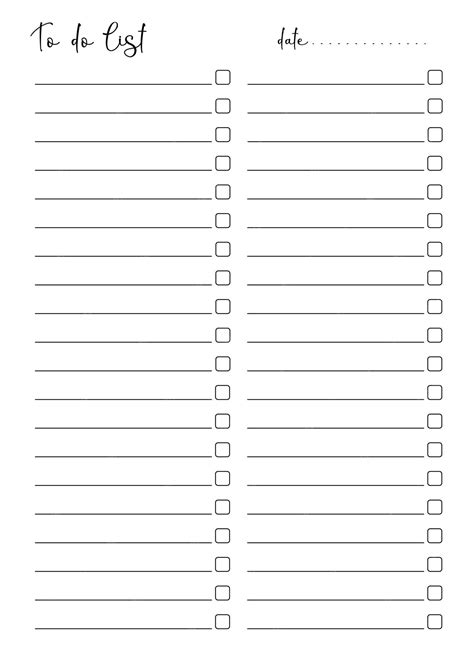 List Of Every Day Of Everything Printable