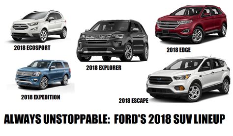 list of ford suv models