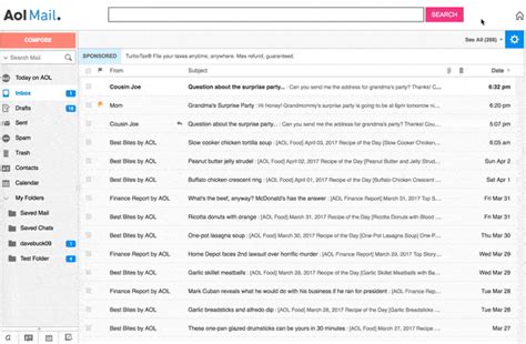 list of free email
