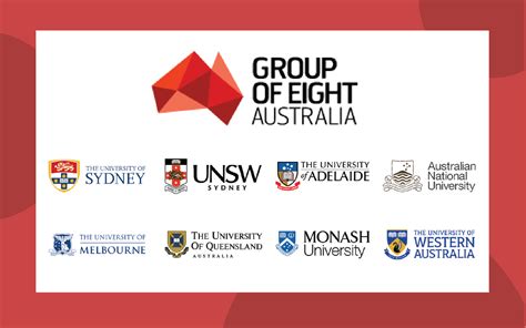 list of g8 universities in australia