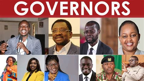 list of governors in kenya