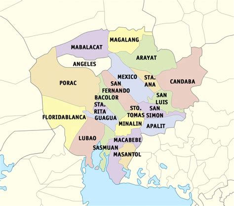 list of municipalities in pampanga