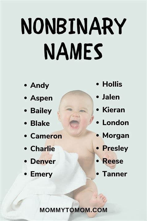 list of non binary names