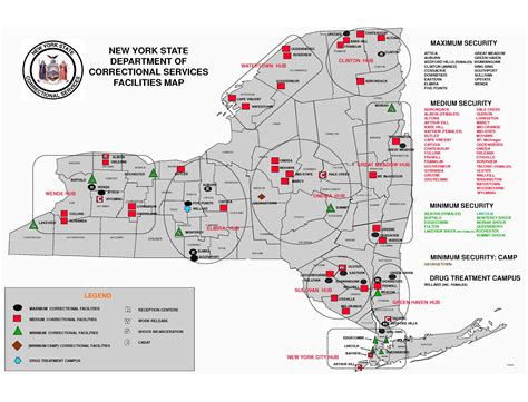 list of nys prisons