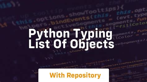 list of objects python typing