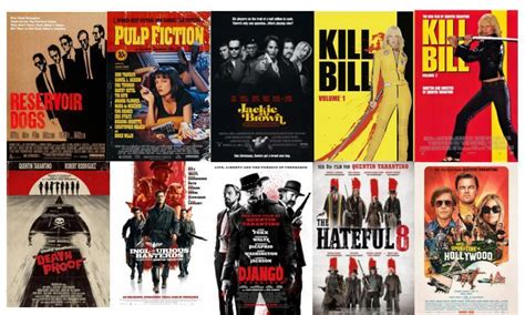 list of quentin tarantino movies in order