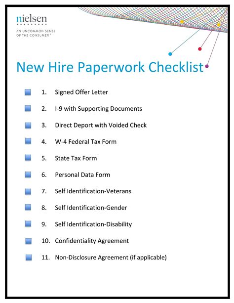 list of requirements for employment