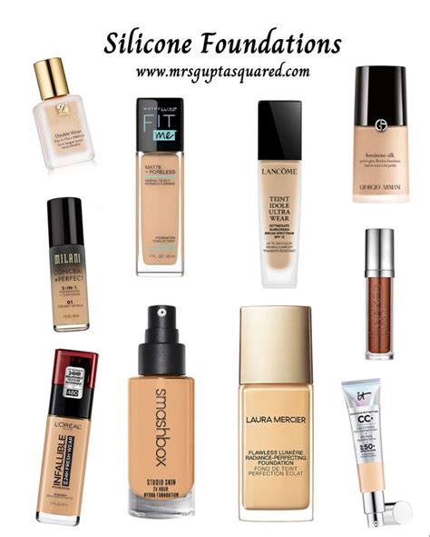 List Of Silicone Based Foundations