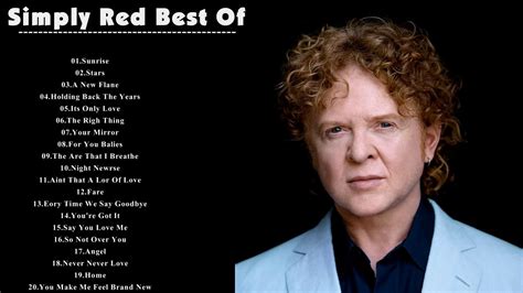 list of simply red songs