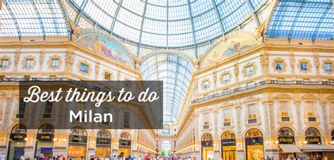 list of things to do in milan