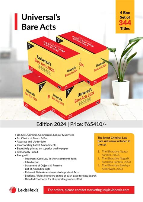 List Of Universal Bare Acts