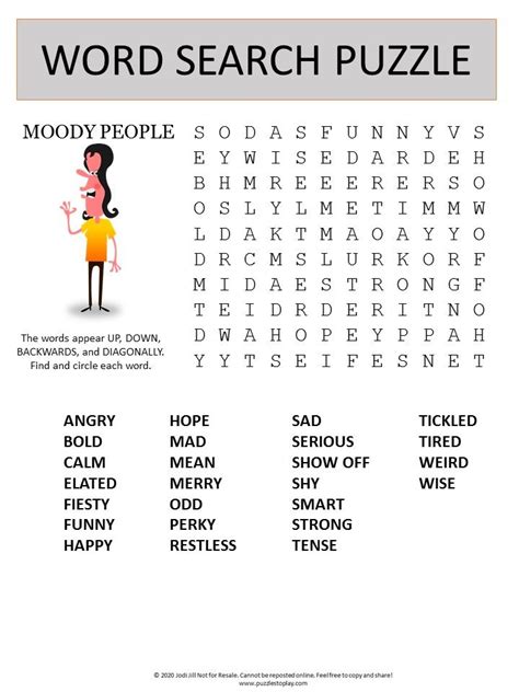 list of word puzzles